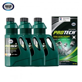 대림기업 프로텍 엔진코팅제 500ml X 3개세트 가솔린 디젤 승용차용 엔진오일첨가제