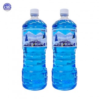 케이엠씨 자동차 사계절 에탄올 워셔액 1.8L, 2개 어는점이 낮은 워셔액