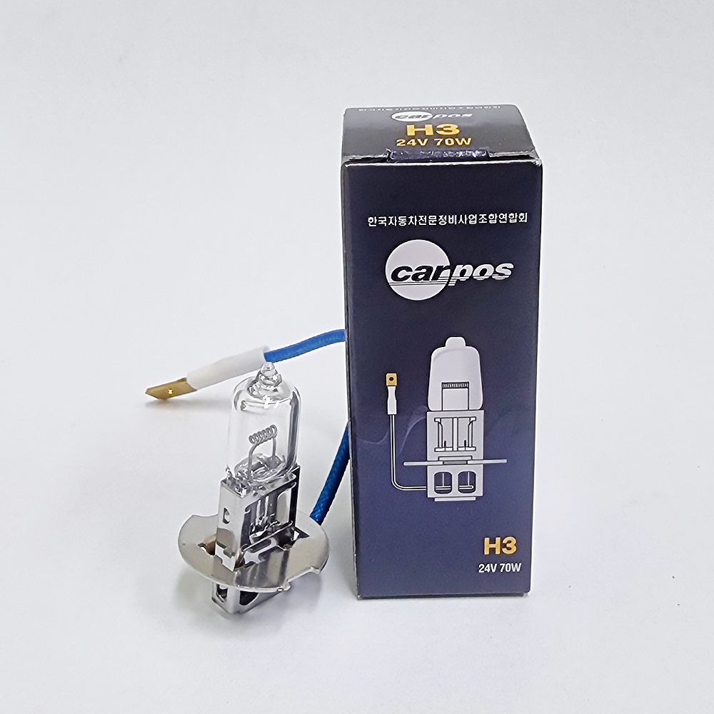 카포스 H3 12V 55W 할로겐 전조등 자동차 전구 1개