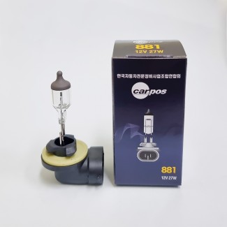 카포스 881 12V 27W 할로겐 안개등 자동차 전구 1개