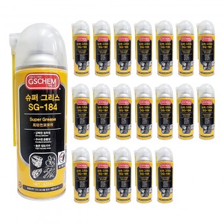 지에스켐 SG-184 슈퍼 그리스 420ml x 20개 윤활제 스프레이 구리스 윤활 방청제