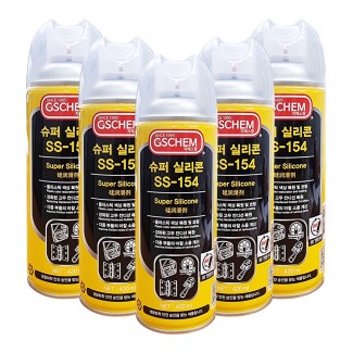 지에스켐 SS-154 슈퍼 실리콘 420ml x 20개 윤활제 부품 마찰 소음개선 광택지속