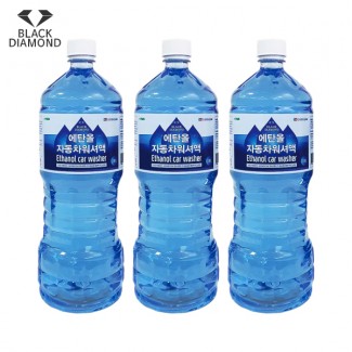 블랙다이아몬드 자동차 사계절 에탄올 워셔액 1.8L, 3개 총7.2L 어는점이 낮은 워셔액