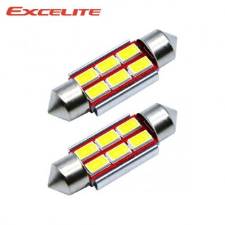 엑셀라이트 자동차 실내등 LED Festoon 36mm 2개세트, 중앙실내등 글로브박스등, 트렁크등