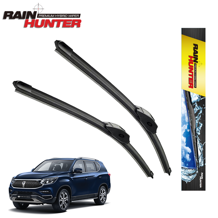 캐프 레인 헌터 플랫 순정형 쌍용 G4 렉스턴 전용 와이퍼 세트 650+500mm