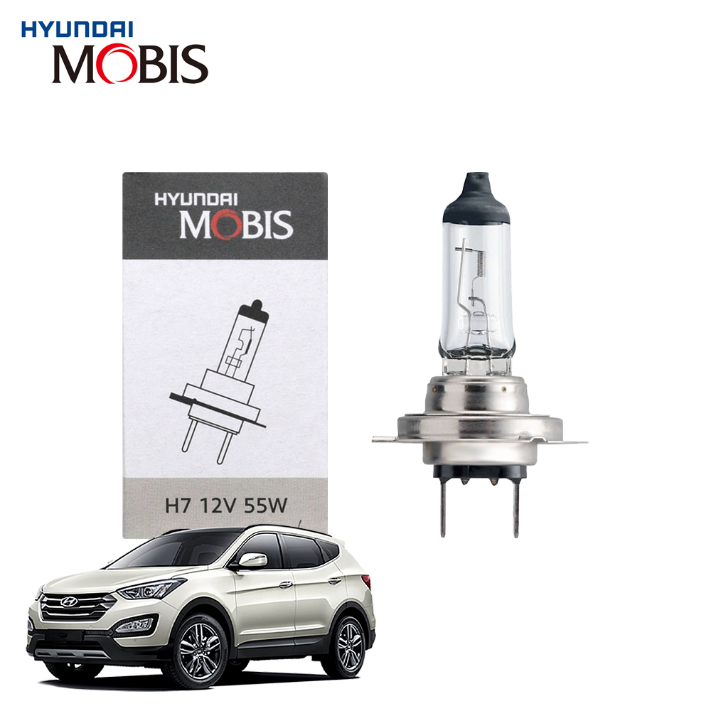 현대모비스 H7 현대 싼타페 DM 할로겐 순정형 전조등 자동차 전구 12V 55W