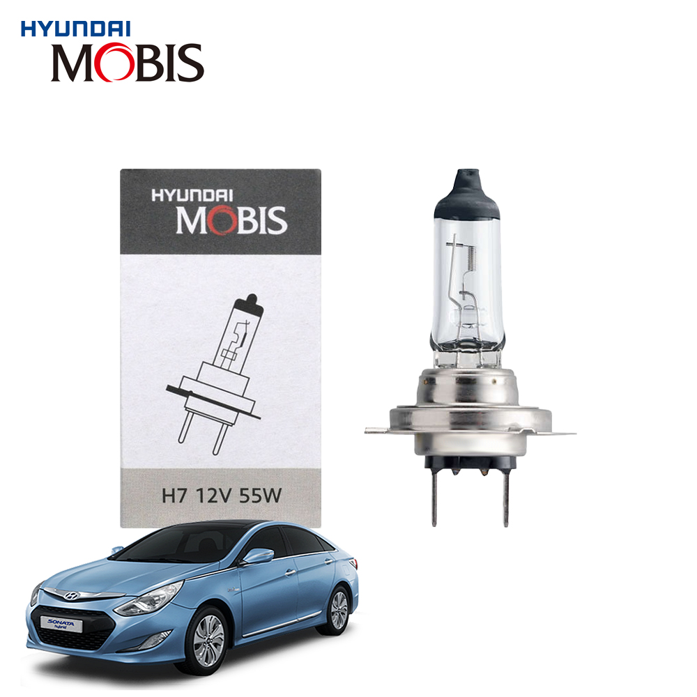 현대모비스 H7 현대 YF쏘나타 하이브리드 할로겐 순정형 전조등 자동차 전구 12V 55W