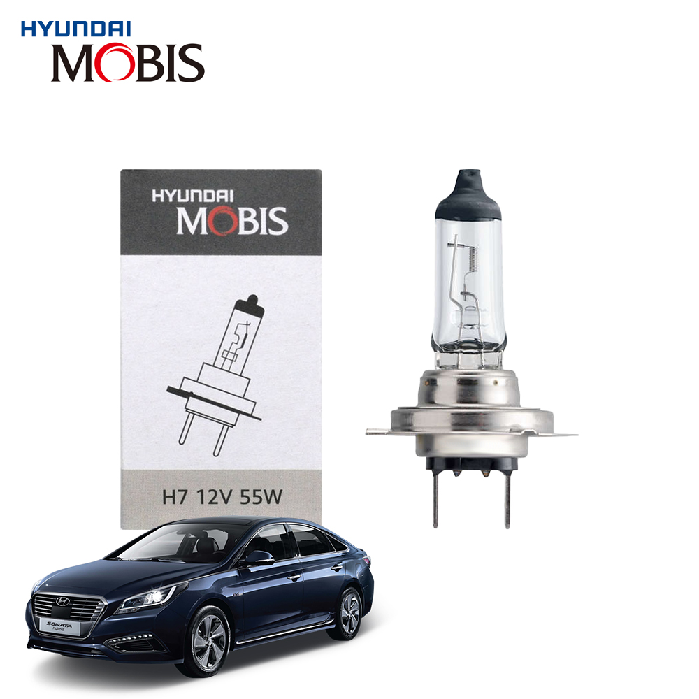 현대모비스 H7 현대 LF쏘나타 하이브리드(14년~17년) 할로겐 순정형 전조등 자동차 전구 하향등 12V 55W