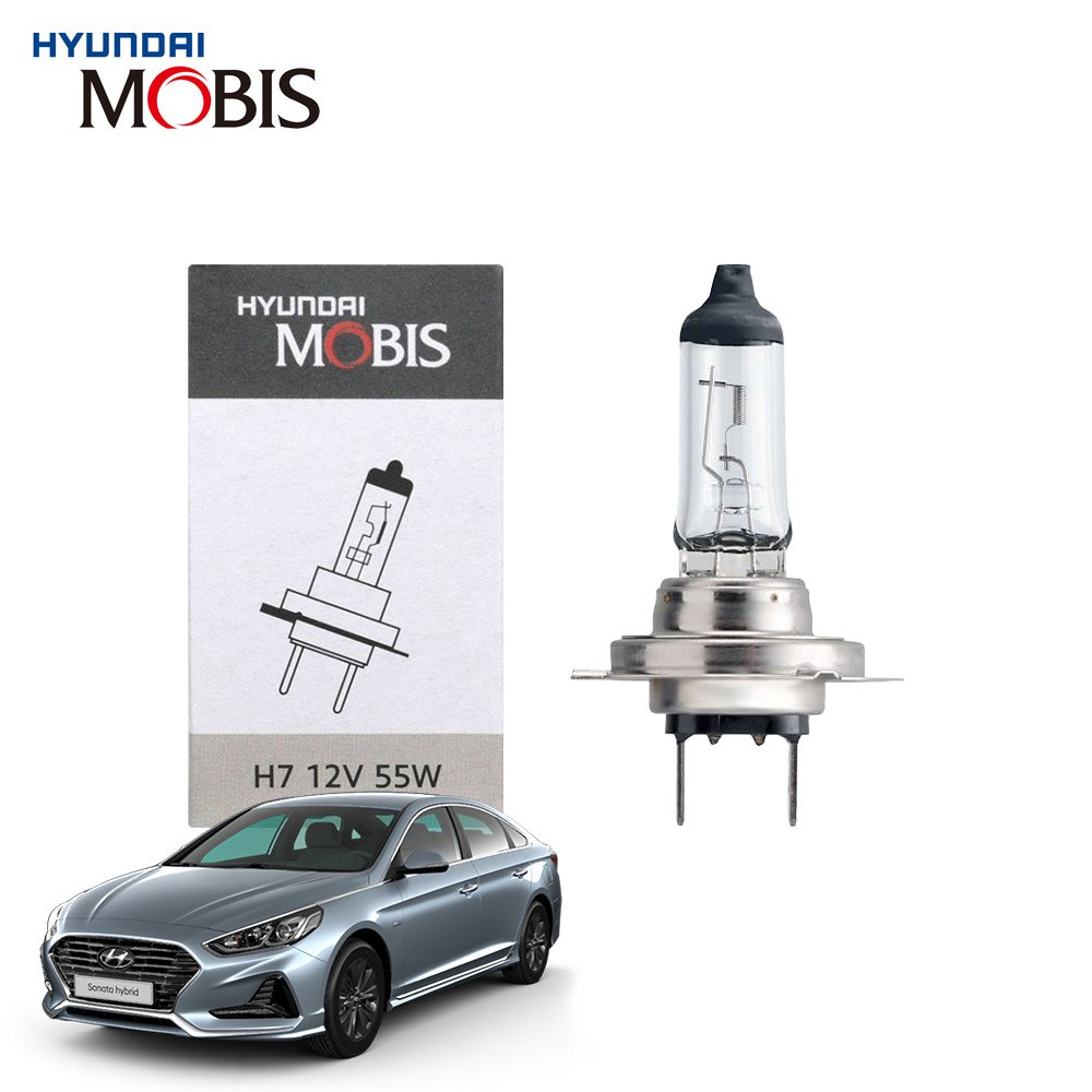 현대모비스 H7 현대 쏘나타 뉴라이즈 하이브리드 할로겐 순정형 전조등 자동차 전구 12V 55W