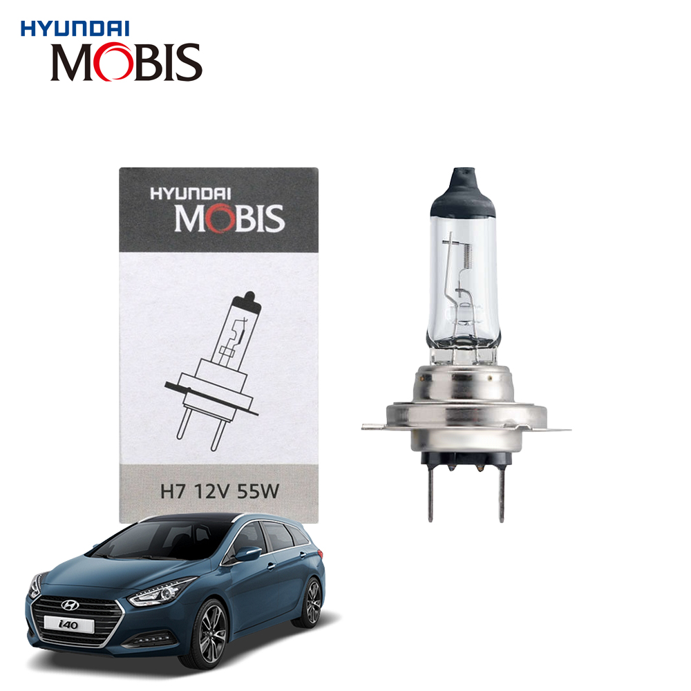 현대모비스 H7 현대 i40(살룬포함) 할로겐 순정형 전조등 자동차 전구 12V 55W