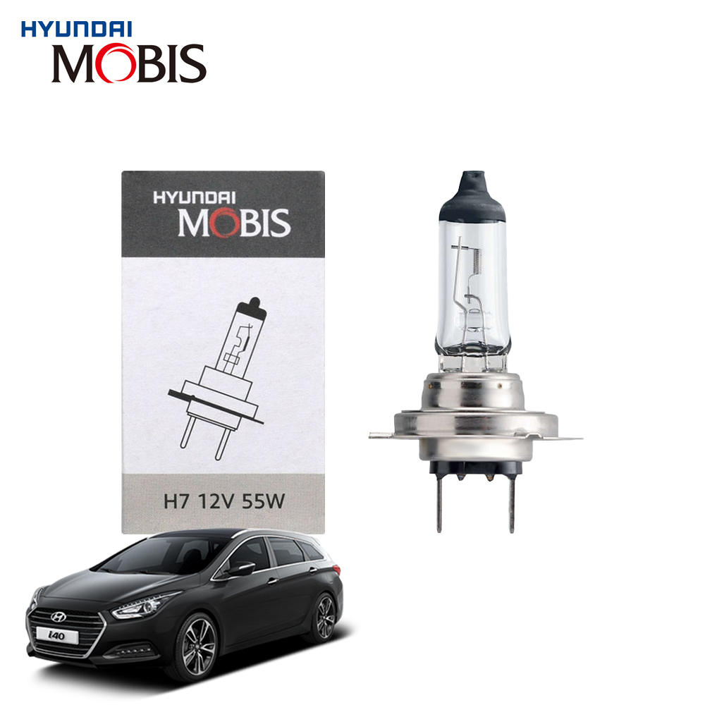 현대모비스 H7 현대 더뉴i40(살룬포함) 할로겐 순정형 전조등 자동차 전구 12V 55W