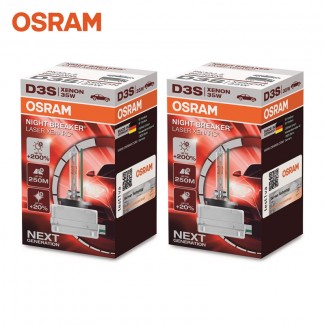 오스람 HID D3S(2개입) 나이트브레이커레이저 200% 제논램프 자동차 전조등 헤드라이트 차량 전구