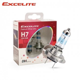 엑셀라이트 H7 플래티넘 화이트 울트라 150% PWU 3800K 할로겐 자동차 전조등 전구
