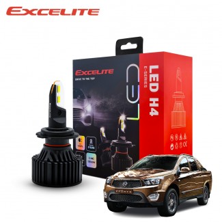 엑셀라이트 H4 LED 쌍용 코란도 스포츠 / 더뉴 코란도 스포츠 E-Series 6000K 자동차 전조등 헤드라이트 차량 전구(2개 1세트)