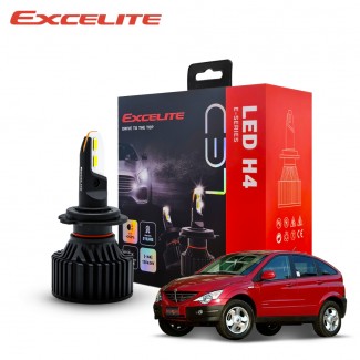 엑셀라이트 H4 LED 쌍용 엑티언(스포츠 포함) E-Series 6000K 자동차 전조등 헤드라이트 차량 전구(2개 1세트)