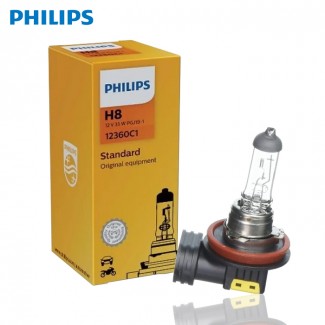 필립스 독일산 순정형 스탠다드 H8 할로겐 안개등 자동차 전구 12360C1 12V 35W PGJ19-1