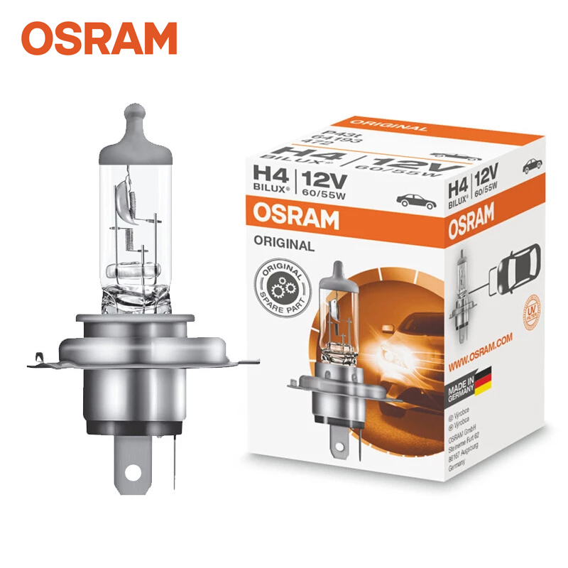 오스람 H4 현대 아토스, 엑센트, 신형엑센트(일반형) 할로겐 12V 60/55W 독일산 자동차 전조등 헤드라이트
