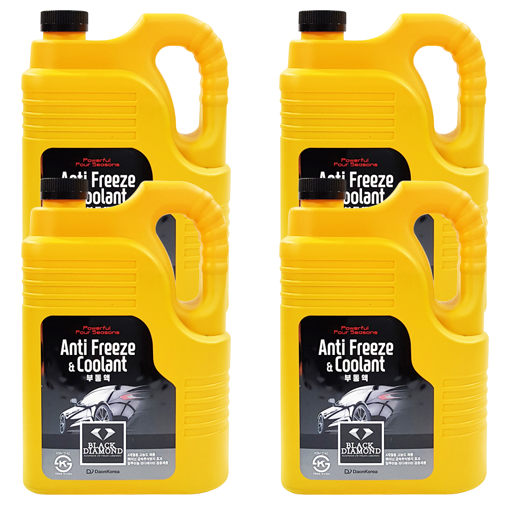 블랙다이아몬드 프리미엄 사계절 부동액 3리터 x 4개