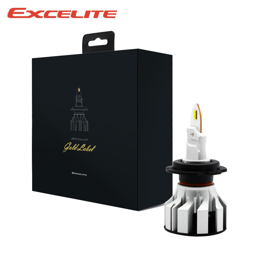 엑셀라이트 LED H7 현대 LF 쏘나타 하이브리드(14년~17년) Gold Label 프리미엄 합법인증 6500K 자동차 전조등