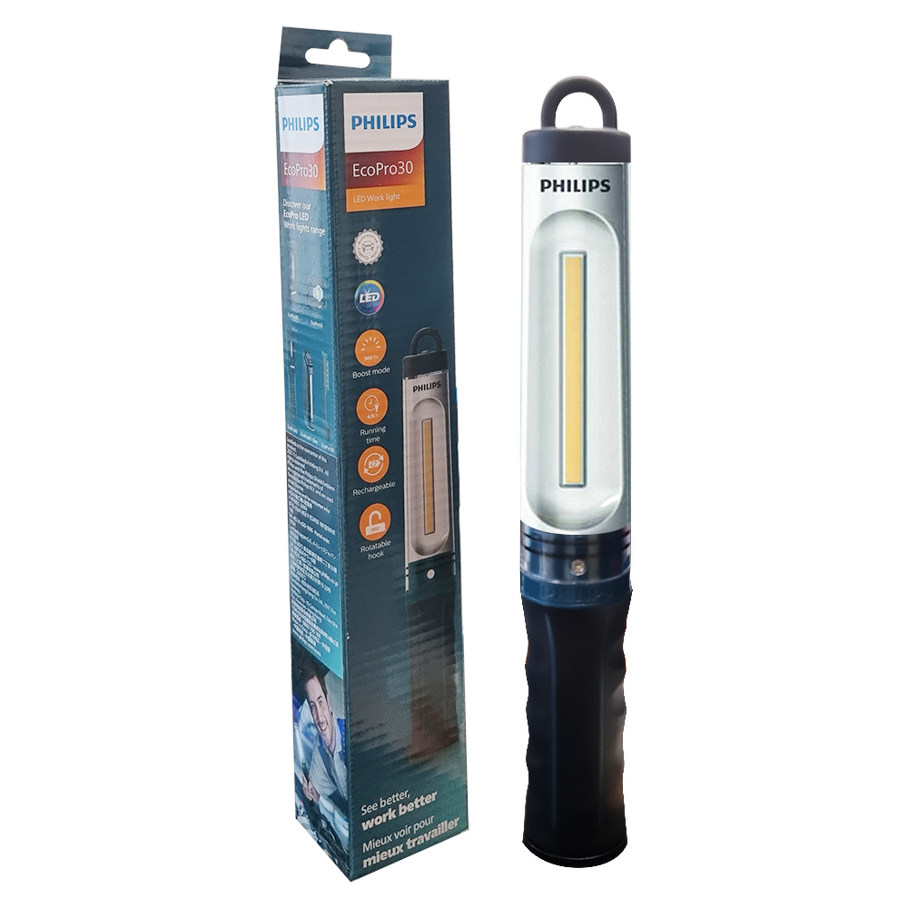 필립스 에코프로30 LED 작업등 EcoPro30 충전식 캠핑랜턴 차박 램프 조명