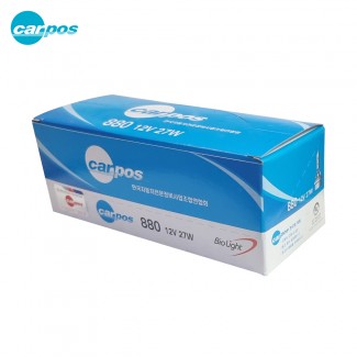 카포스 880 12V 27W 할로겐 전조등 안개등 자동차 전구 10개(1박스)