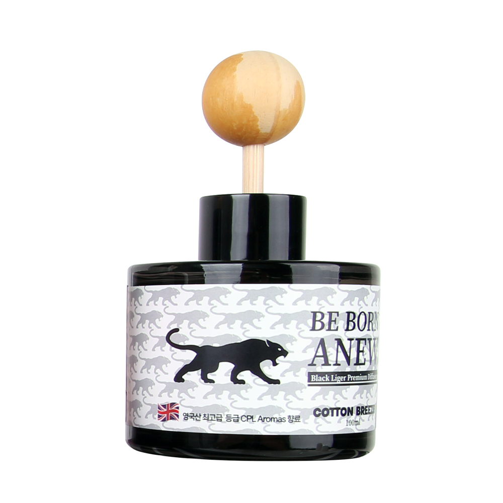 블랙라이거 프리미엄 디퓨저 코튼브리즈 100ml 차량 실내 화장실 사무실 방향제