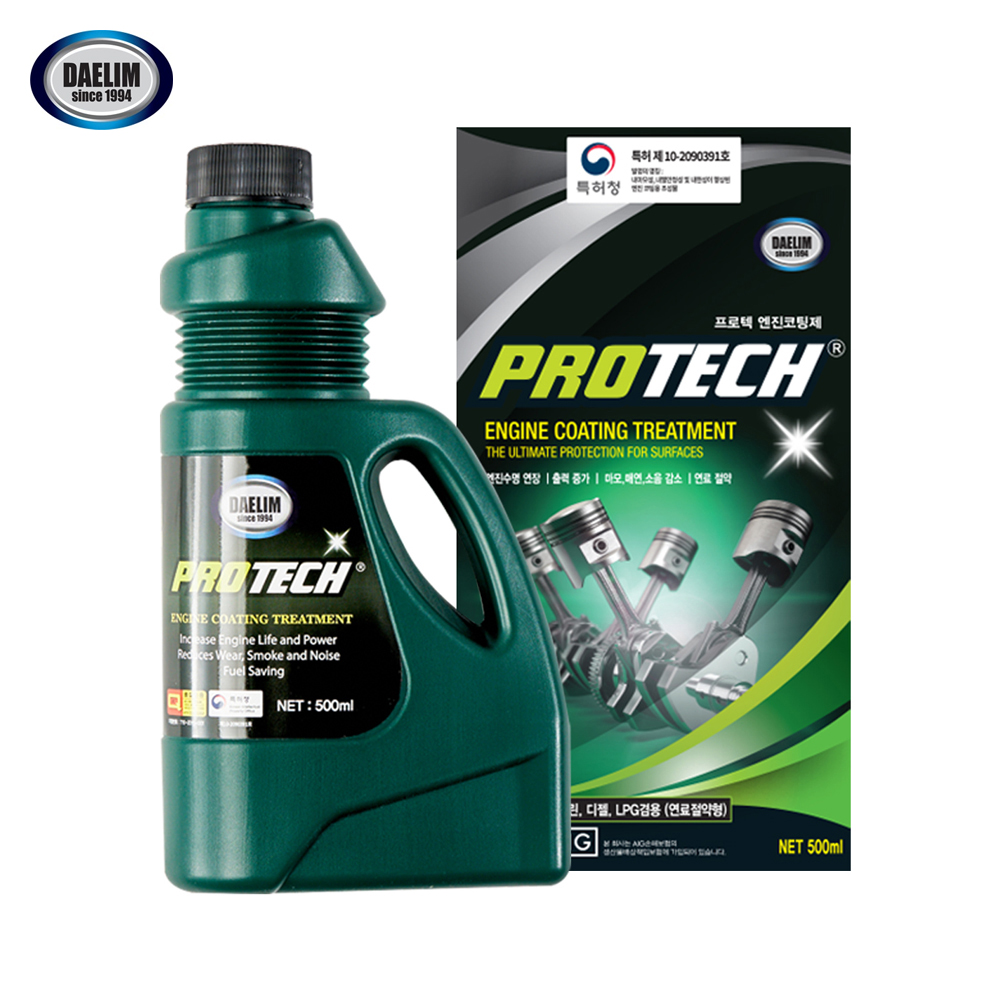 대림기업 프로텍 엔진코팅제 500ml  가솔린 디젤 승용차용 엔진오일첨가제