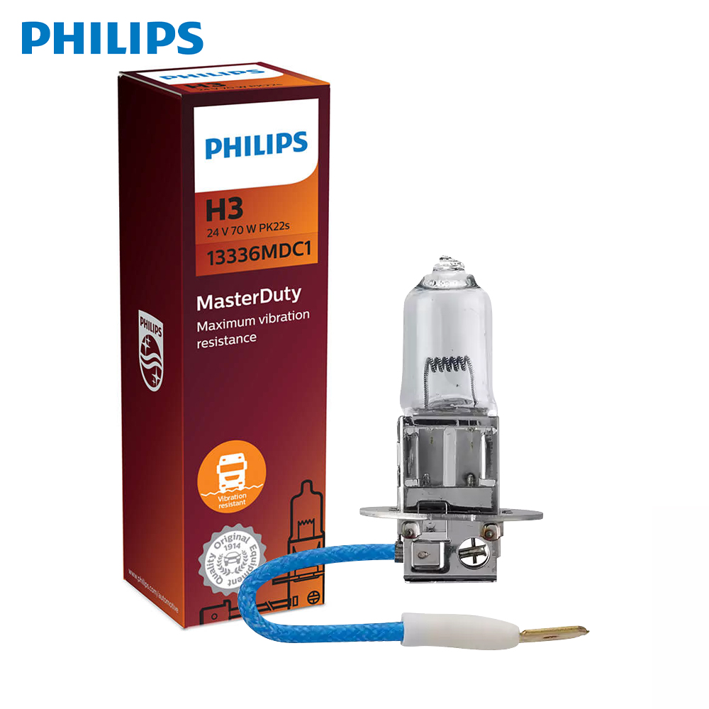 필립스 마스터듀티 H3 24V 70W 할로겐 안개등 트럭 자동차 전구 13336MDC1 PK22s